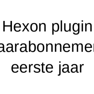 Hexon plugin Jaarabonnement eerste jaar